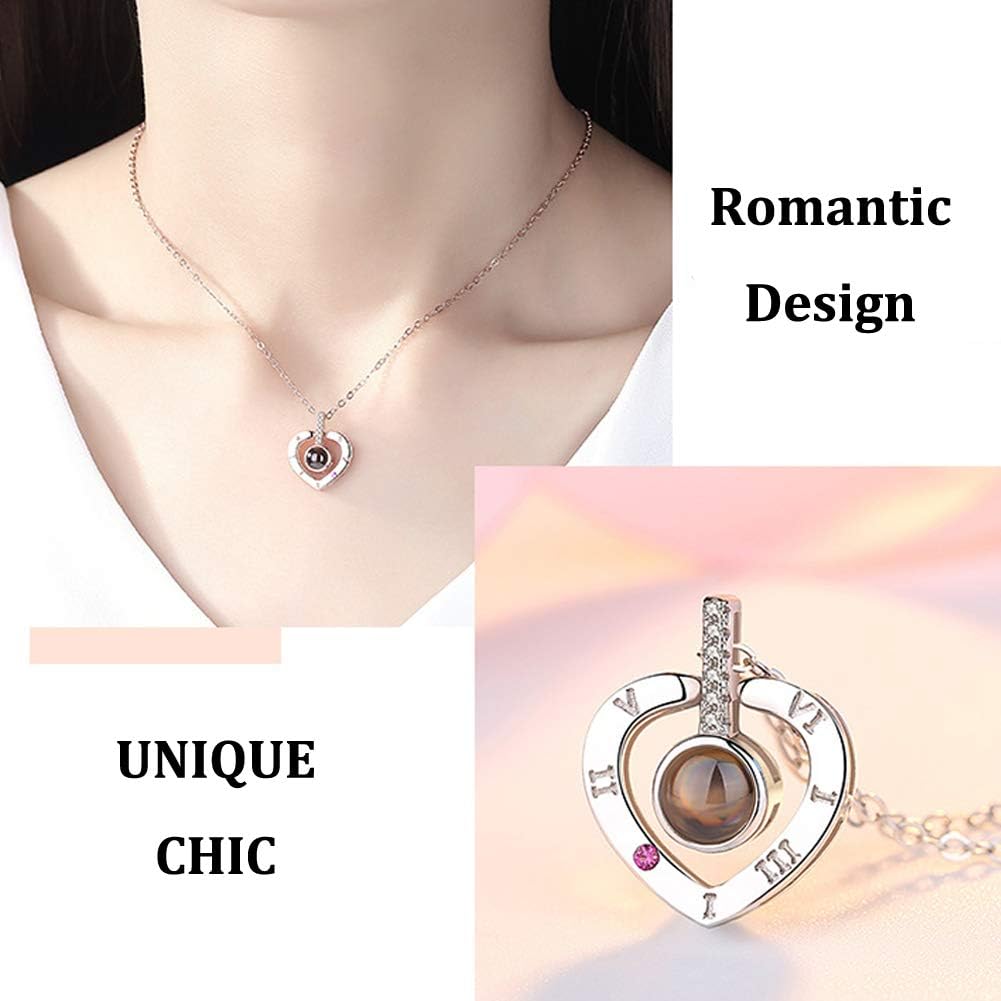 2 x 1 Collar con texto en inglés "I Love You" en 100 idiomas con ENVÍO GRATIS ⭐⭐⭐⭐⭐