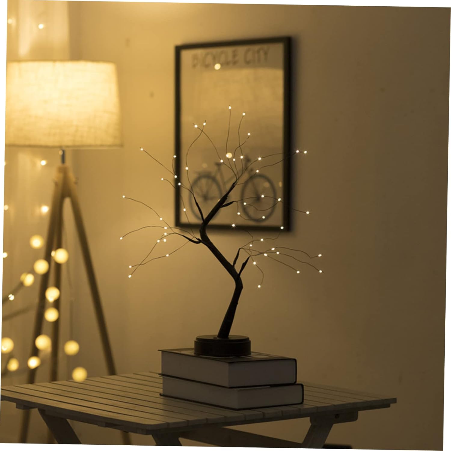 Luz árbol con alambre de cobre LED con ENVÍO GRATIS ⭐⭐⭐⭐⭐