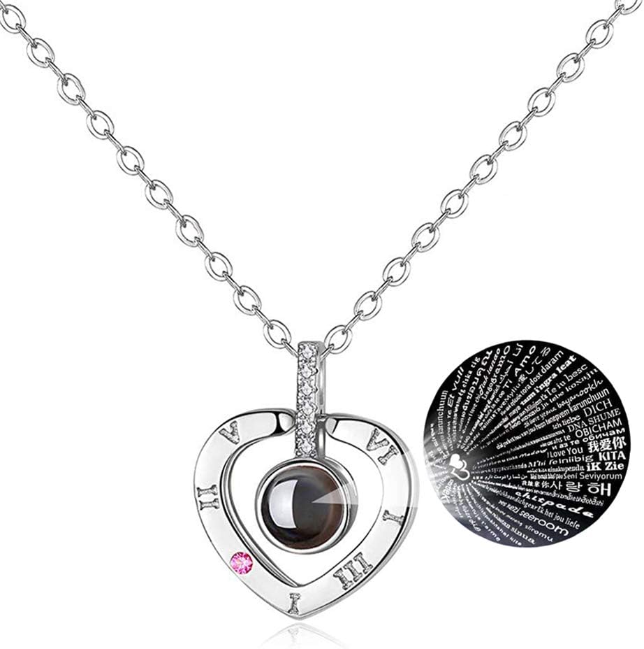 2 x 1 Collar con texto en inglés "I Love You" en 100 idiomas con ENVÍO GRATIS ⭐⭐⭐⭐⭐