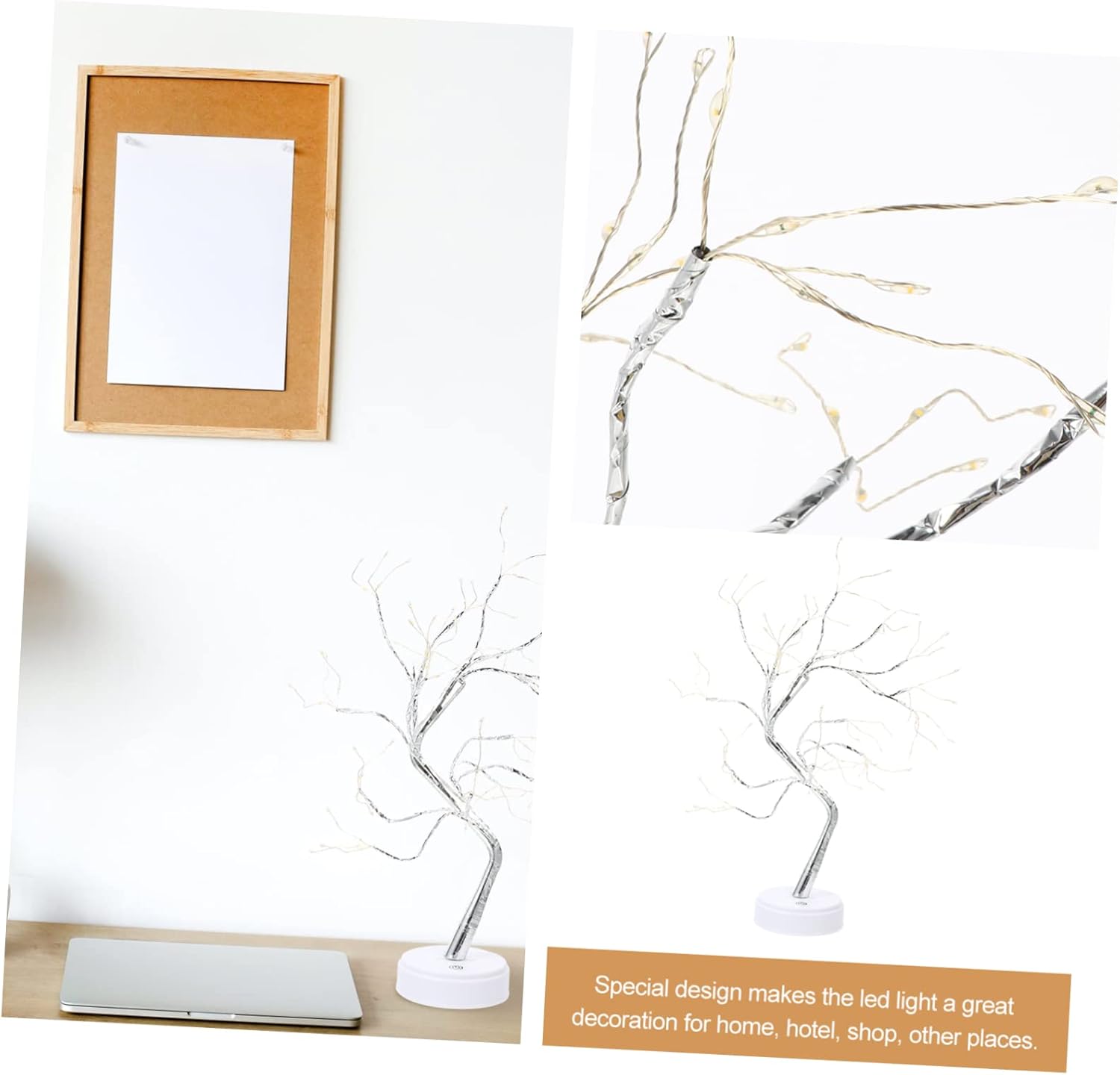 Luz árbol con alambre de cobre LED con ENVÍO GRATIS ⭐⭐⭐⭐⭐