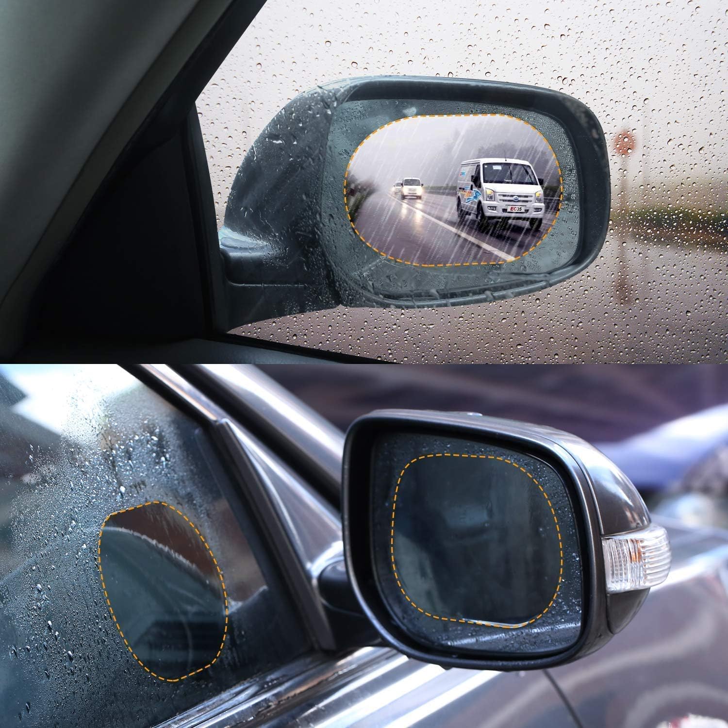 4 x 1 protector/ retrovisor para la lluvia con ENVÍO GRATIS ⭐⭐⭐⭐⭐