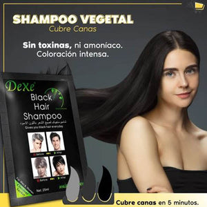 Dexe Shampoo Cubre Canas Black Hair + Envio Gratis